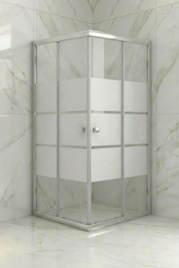 Duşakabin Kare Kumlama Box Desen Cam